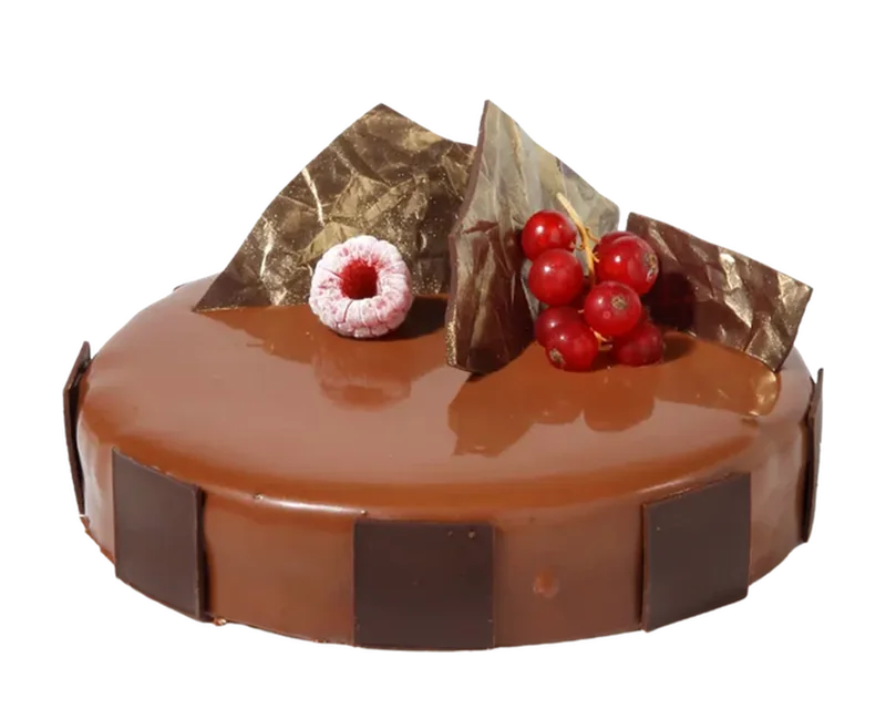Coulis de gerds i mousse de xocolata