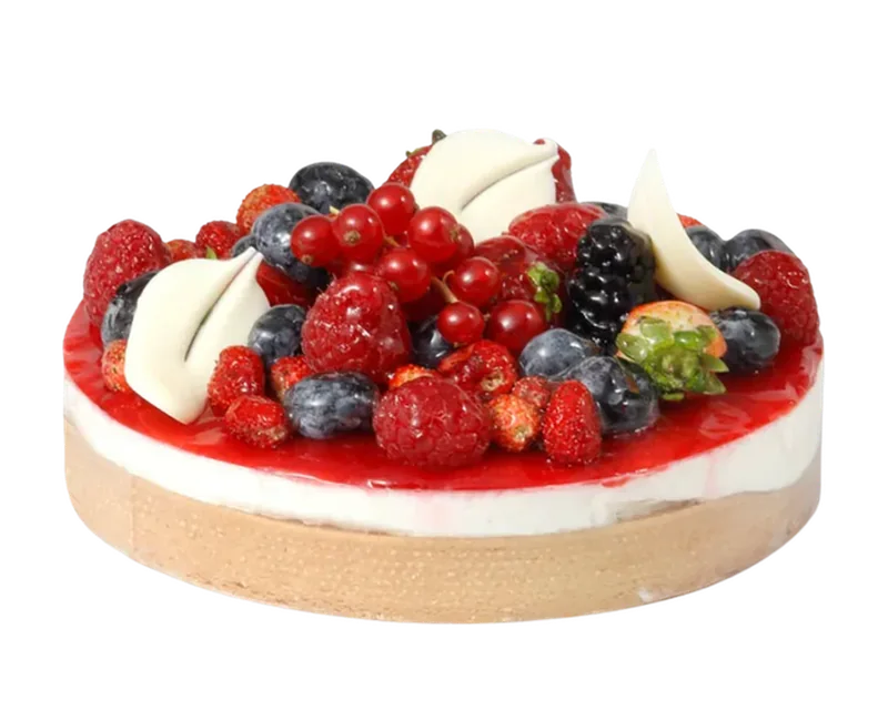 Formatge fresc amb fruites del bosc