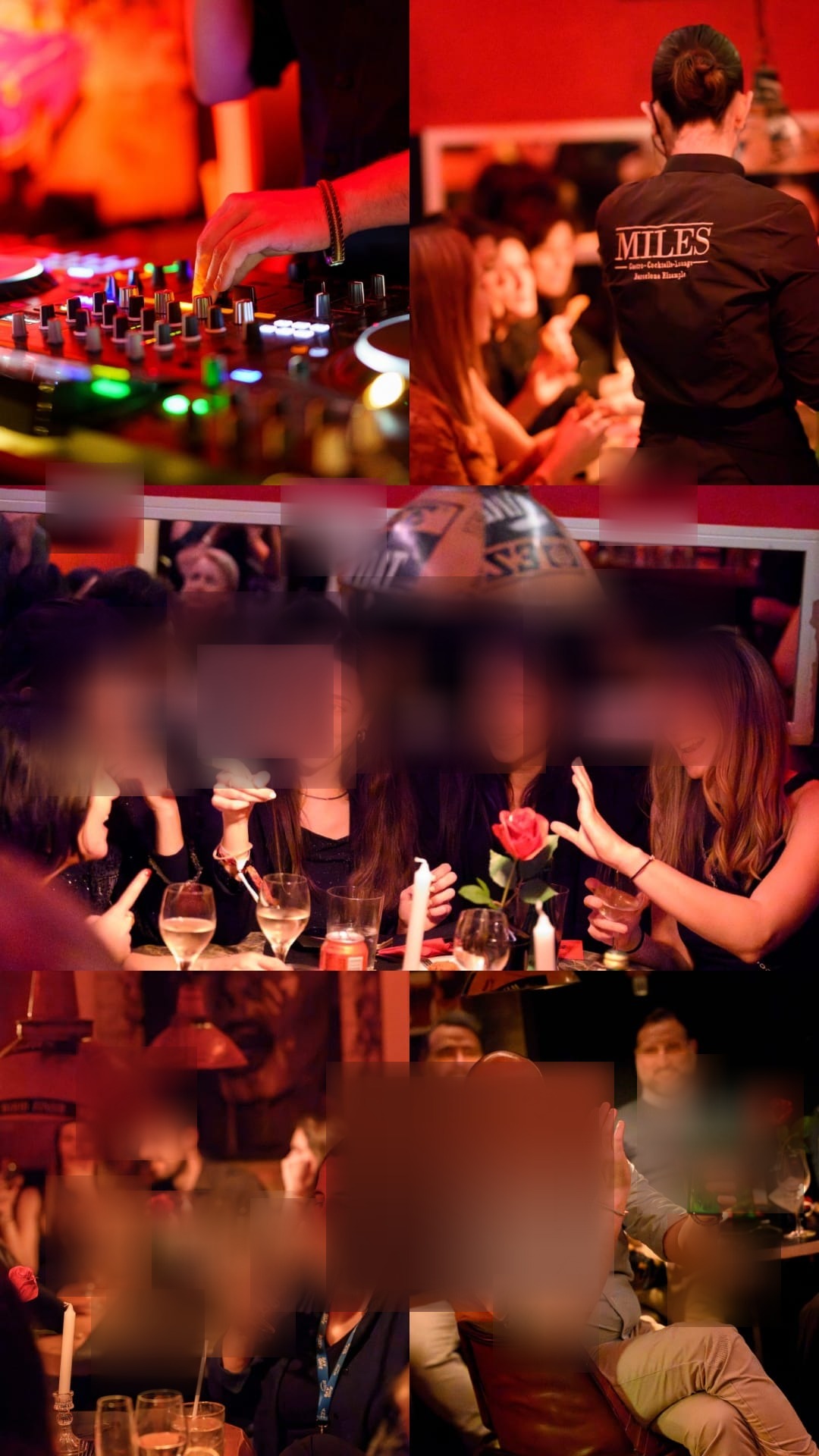 Momentos de eventos en Miles — DJ, fiestas, cócteles y celebraciones